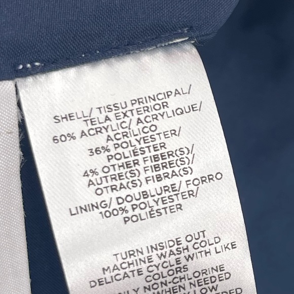 Loft Navy Tweed Skirt with Sequin Detail Size 0 Petite - Picture 4 of 6